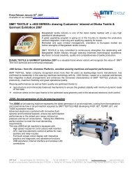 SMIT TEXTILE Â«900 SERIESÂ» on display at ITMA ASIA 2005 ... - Acimit