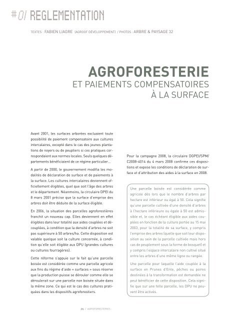 Agroforesteries n° 1 - AFAF-Association Française d'agroforesterie