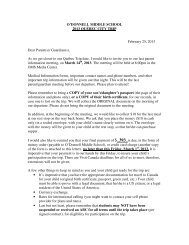 Letter (February 25, 2013) - Dr. Robert G. O'Donnell Middle School