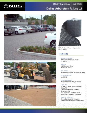 Case Study EZ Roll Gravel Paver Dallas Arboretum - NDS