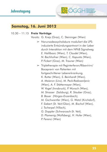 45. Jahrestagung mit 23. Fortbildungskurs - bei MAW - Medizinische ...