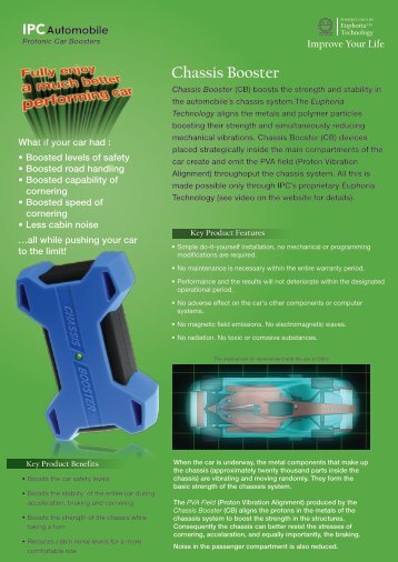 Chassis Booster info sheet - EUPHORIA TECHNOLOGY