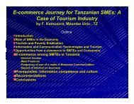 E-commerce Journey for Tanzanian SMEs - Tanzania Online Gateway
