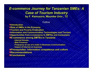 E-commerce Journey for Tanzanian SMEs - Tanzania Online Gateway