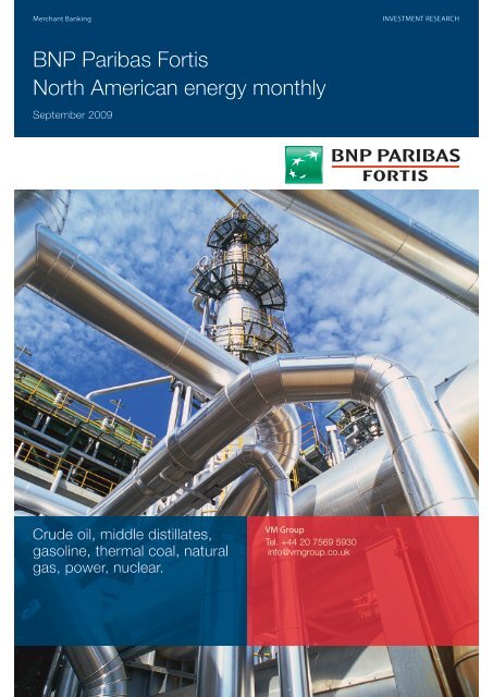 BNP Paribas Fortis North American energy monthly - Virtual Metals