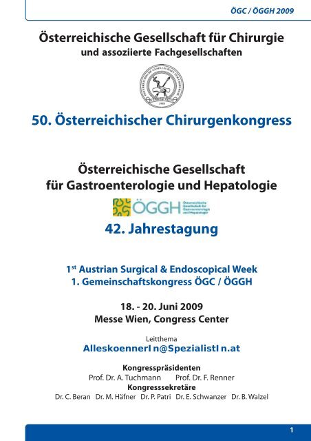 Programm ÖGC-ÖGGH 2009 - 54. Österreichischer ...
