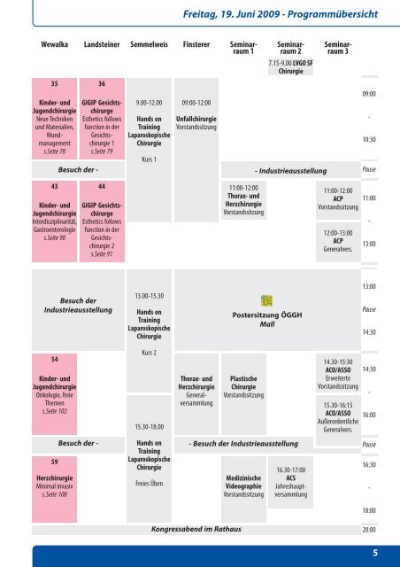 Programm ÖGC-ÖGGH 2009 - 54. Österreichischer ...