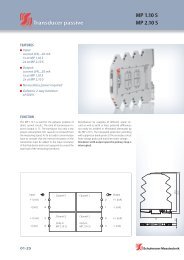 MP 1.10 S MP 2.10 S Transducer passive - Schuhmann Messtechnik