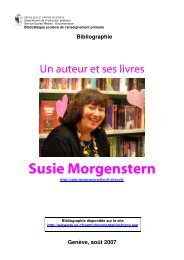 Un auteur et ses livres : Susie Morgenstern