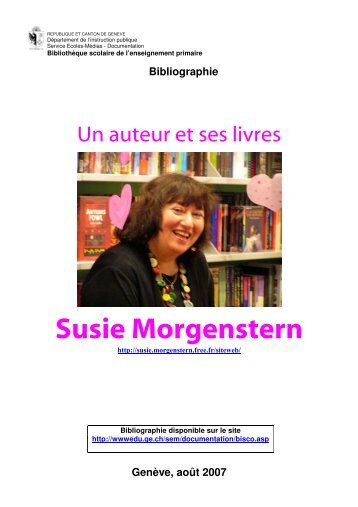 Un auteur et ses livres : Susie Morgenstern