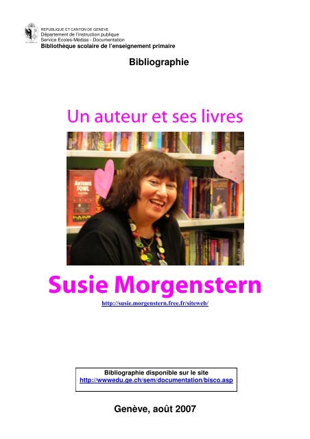 Un auteur et ses livres : Susie Morgenstern