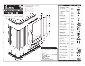 Cardinal - Instrucciones de Instalacion - 53-56 ... - Cardinal Shower