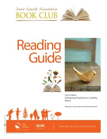 Reading Guide-Less is More (PDF) - David Suzuki Foundation
