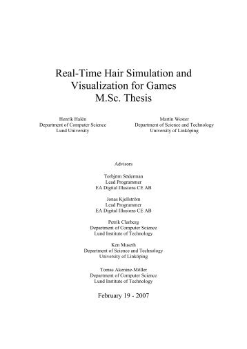 Real-Time Hair Simulation and Visualization for Games M.Sc ... - Dice