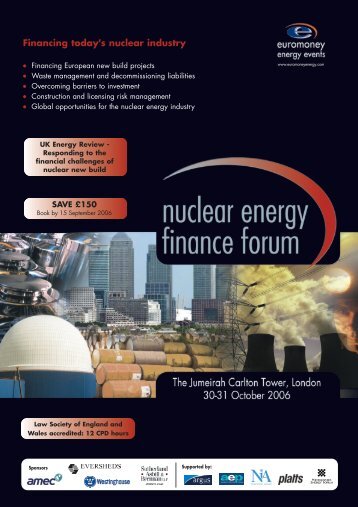 Financing today's nuclear industry - Euromoney Institutional Investor ...