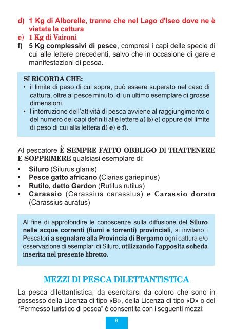 Calendario pesca.pdf - Provincia di Bergamo