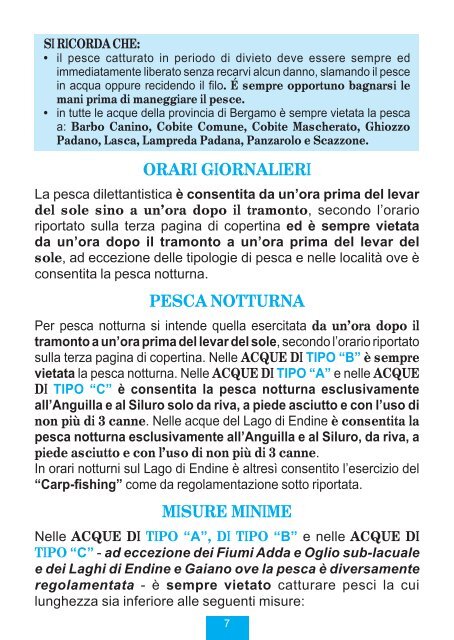 Calendario pesca.pdf - Provincia di Bergamo