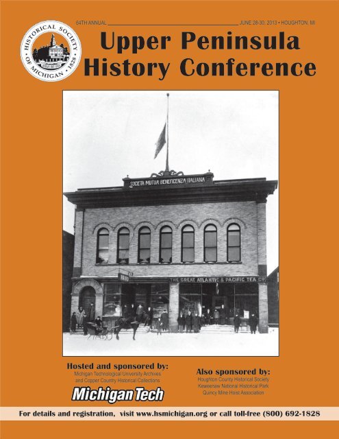Upper Peninsula History Conference - Historical Society of Michigan