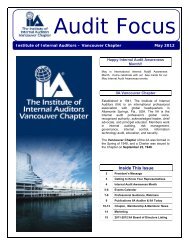 May 2012 - Chapters Site - The Institute of Internal Auditors