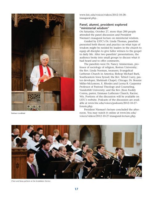 Download the magazine here - Lutheran School of Theology at ...