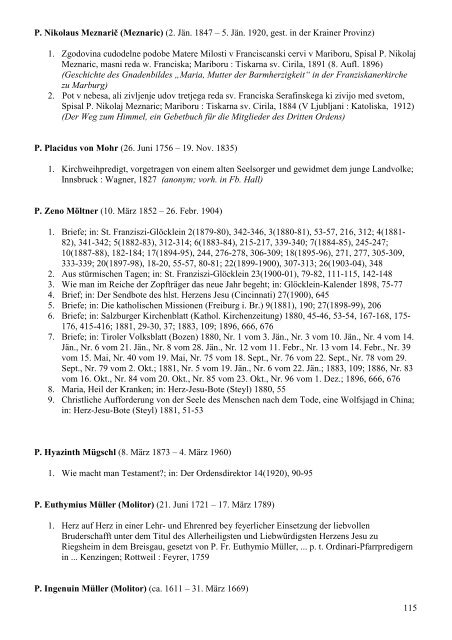 Schriftsteller der Tiroler Franziskanerprovinz - Index of