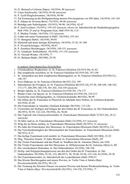 Schriftsteller der Tiroler Franziskanerprovinz - Index of