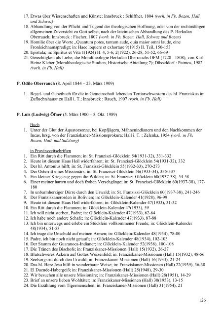 Schriftsteller der Tiroler Franziskanerprovinz - Index of