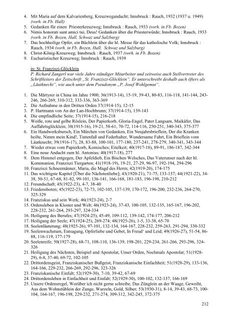 Schriftsteller der Tiroler Franziskanerprovinz - Index of