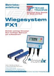 Wiegesystem FX1 - Texas Trading GmbH