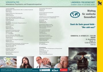 Welttag für seelische Gesundheit - gemeindepsychiatrie-bw.de