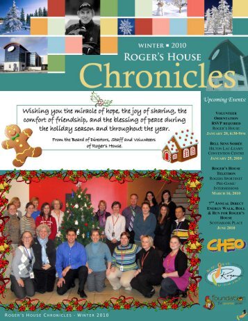 Winter 2010 newsletter - ENGLISH - Roger's House
