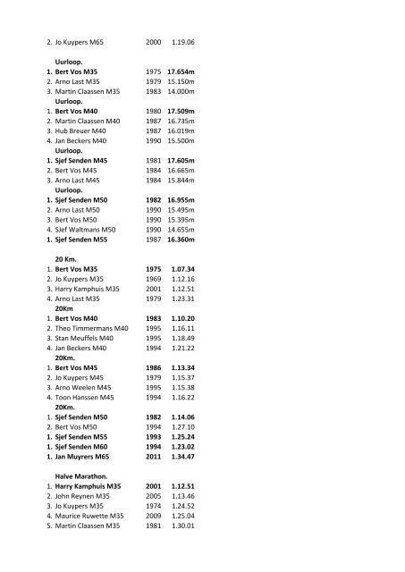 Mannen Masters. 100 meter. 1. Friedel Horndt M40 ... - Achilles-Top