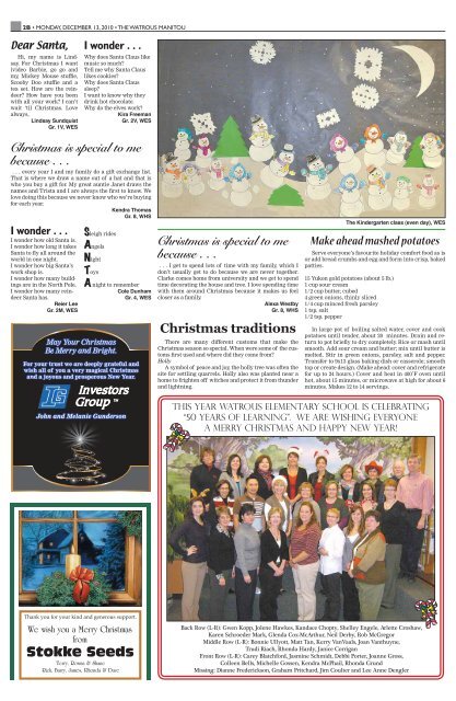 Watrous Christmas issue Dec. 13, 2010.pdf - Watrous Heritage Centre