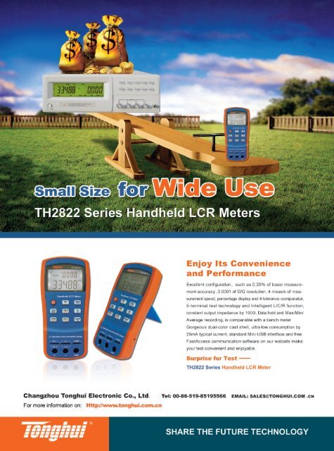 TH2822 Series Handheld LCR Meters