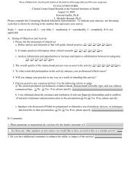Evaluation Form - NIH Clinical Center - National Institutes of Health