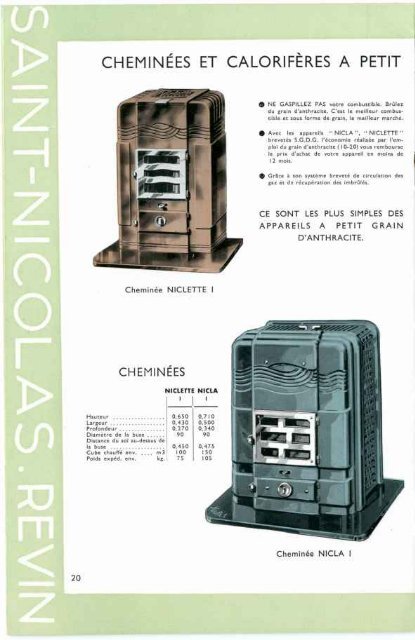 chauffage, cuisine, gaz, charbon, bois. 1939 - Ultimheat