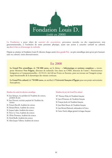Fondation Louis D. - UNIC, CNRS