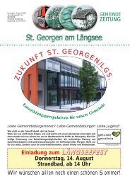 Gemeindezeitung August 2008 - Sankt Georgen am Längsee