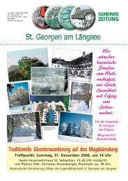 Gemeindezeitung Dezember 2006 - Sankt Georgen am Längsee