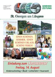 Gemeindezeitung Juli 2009 - Sankt Georgen am Längsee