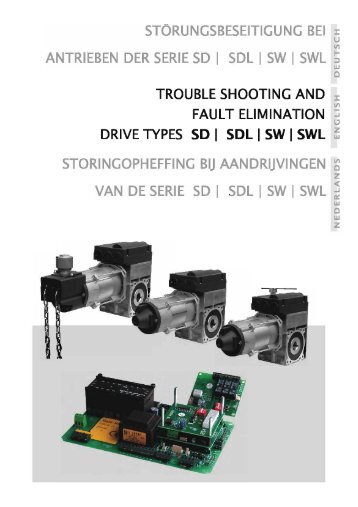 Trouble shooting for sectional door-drives - Mtec