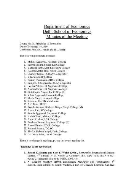Aditya Mittal - Hansraj College - Delhi, India