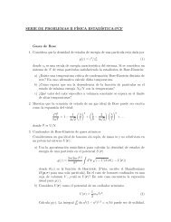 SERIE DE PROBLEMAS II FÃSICA ESTADÃSTICA-PCF Gases de ...