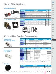 22mm Pilot Devices 22 mm Pilot Device Accessories