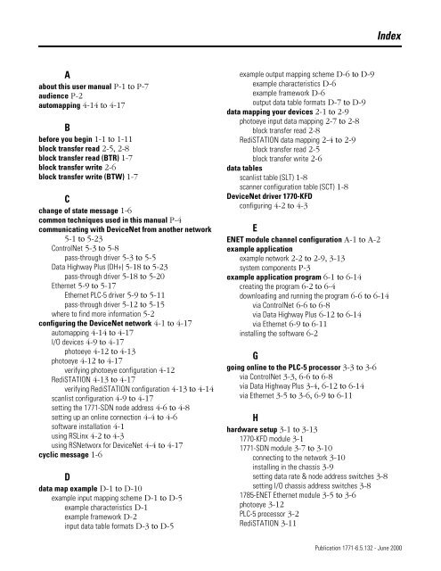 1771-6.5.132, PLC-5 DeviceNet Scanner User Manual