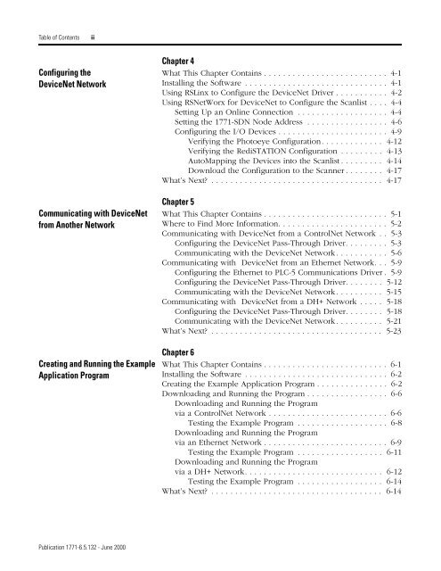 1771-6.5.132, PLC-5 DeviceNet Scanner User Manual