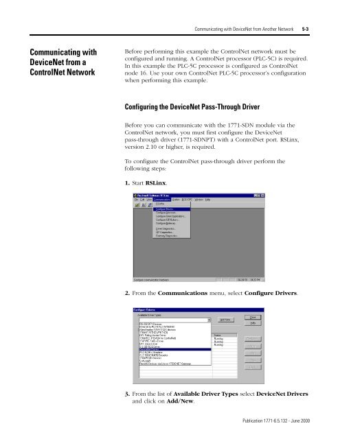 1771-6.5.132, PLC-5 DeviceNet Scanner User Manual