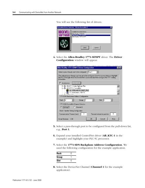 1771-6.5.132, PLC-5 DeviceNet Scanner User Manual