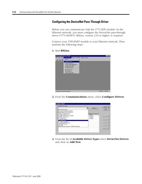 1771-6.5.132, PLC-5 DeviceNet Scanner User Manual