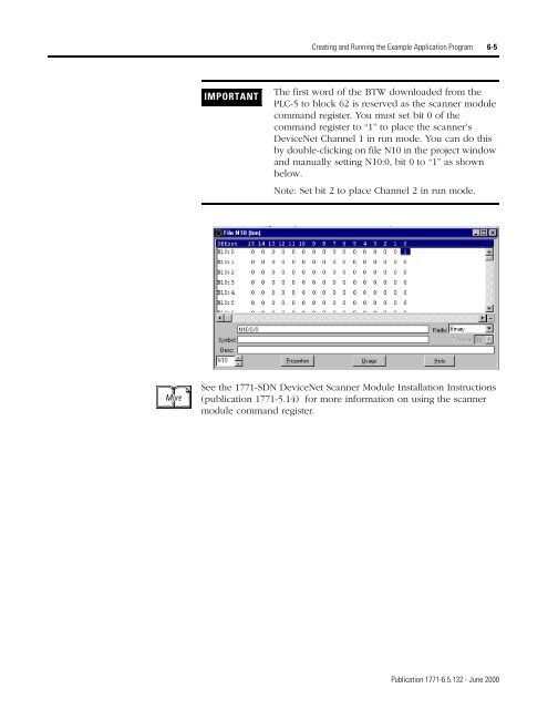 1771-6.5.132, PLC-5 DeviceNet Scanner User Manual